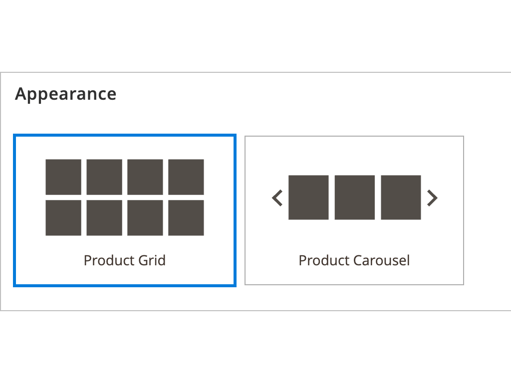 Slider in Page Builder as a Product Grid or Product Carousel