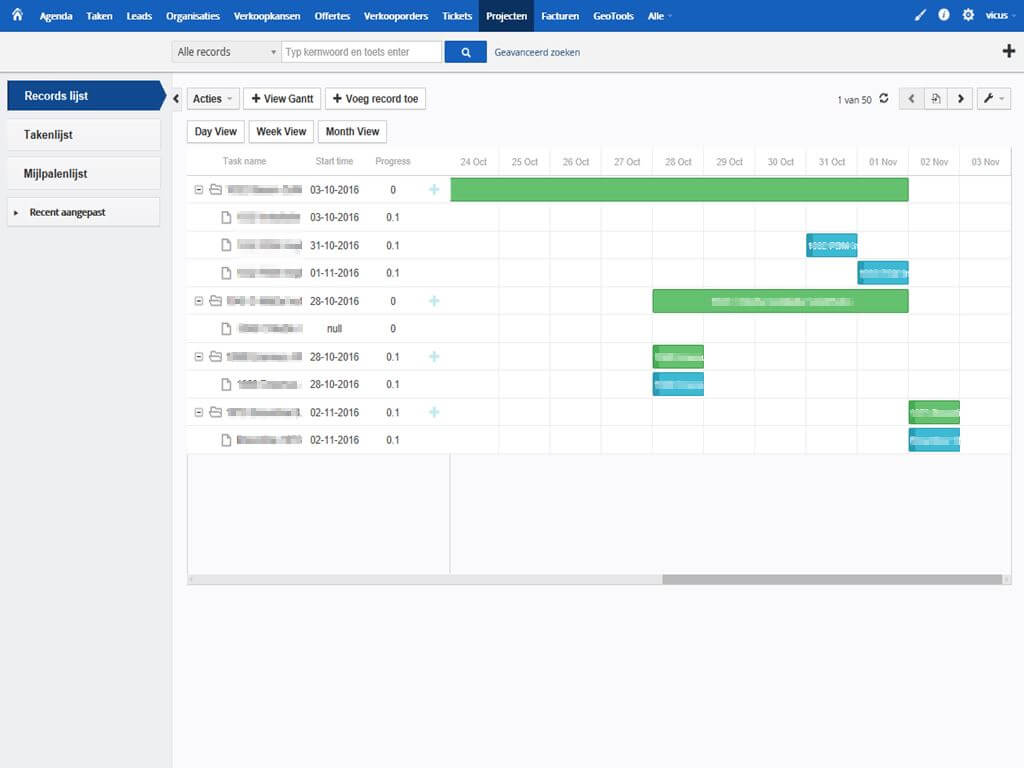 Gantt Charts Module